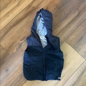 HUDSON toddler Boys hooded zipper vest. 3T